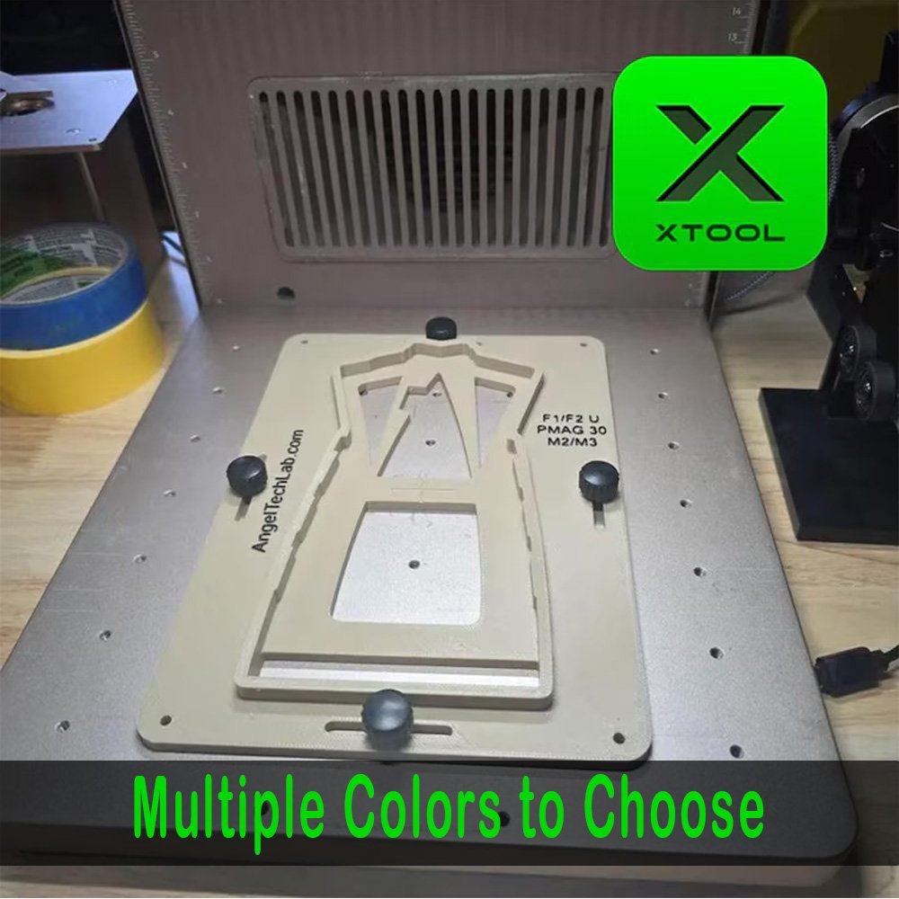 xtool f1/f2 ultra pmag30 ar 15 gen2 & 3 style magazine laser engraving jig – 3d printed alignment tool xtool f1/f2 ultra pmag30 ar 15 gen2 & 3 style magazine laser engraving jig – 3d printed alignment tool